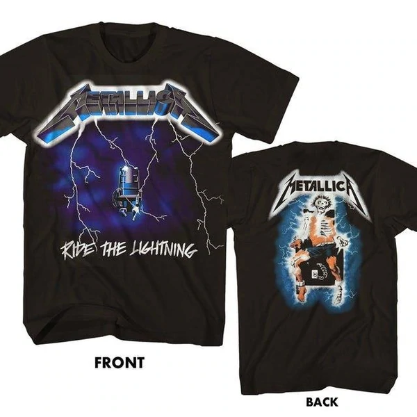 METALLICA -Ride The Lighting - Two Sided Printed - Unisex T-SHIRT
